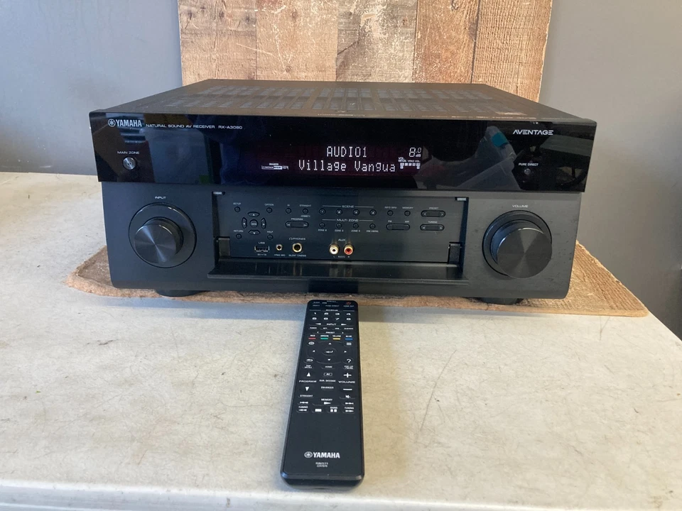 Rare Yamaha Aventage RX-A3080 9.2 Channel a/v Home Theater Receiver *TESTED* - Image 1 of 4