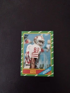 Jerry Rice 1986 Topps #161 radiocontrol San Francisco 49ers leer casi nuevo centrado D* raro - Imagen 1 de 3