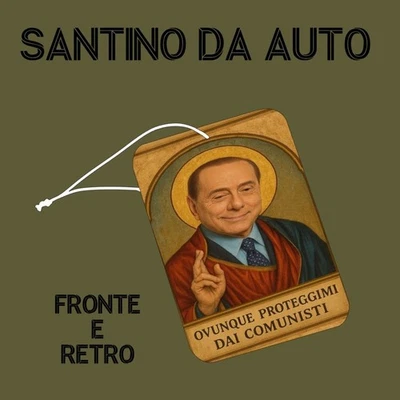 Santino da appendere in auto BERLUSCONI tipo deodorante alberello - Immagine 1 di 2