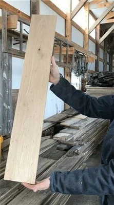 Suelo de roble blanco, piso de madera maciza de roble, ranura de lengüeta sin terminar z Foto 1 de 4