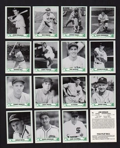 1946 PLAY BALL Baseball Card SET ~ ALL 45 commemorative cards | TCMA 1983 EX/NM - Picture 1 of 4