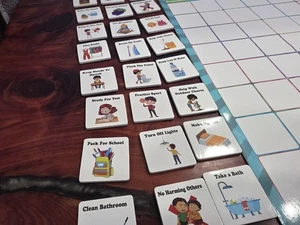 Today's Job/Chore Chart- 50 EXTRA PIECES AND 1- EXTRA CHORE CHART - ADHD/AUTISM - Picture 1 of 6