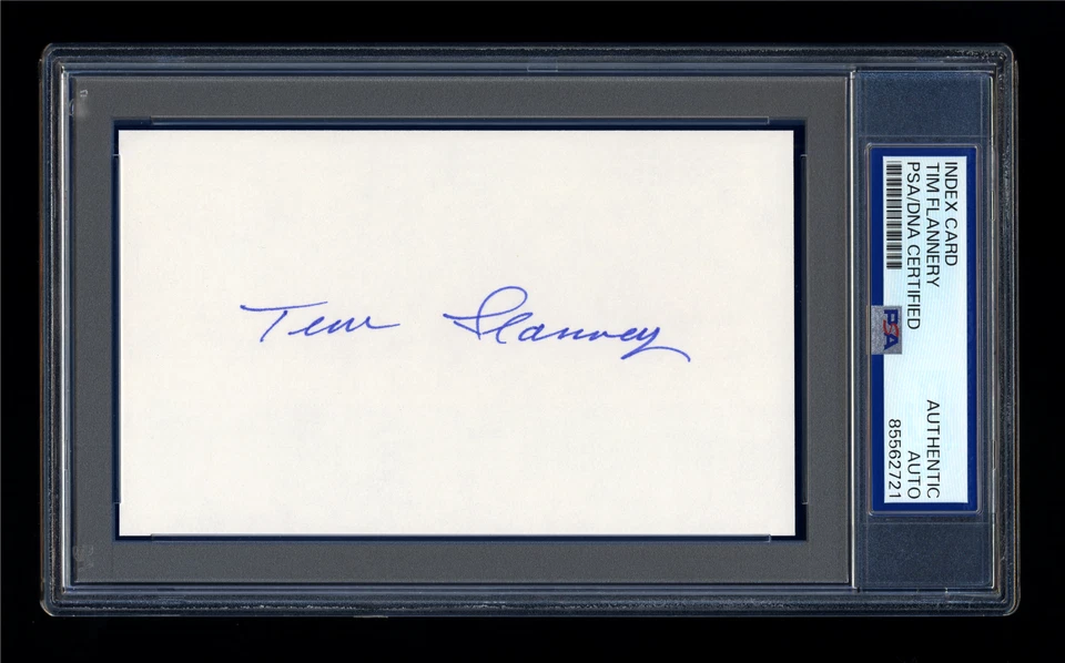 TIM FLANNERY SIGNED MINT INDEX CARD PSA/DNA AUTOGRAPHED SAN DIEGO PADRES - Image 1 of 1