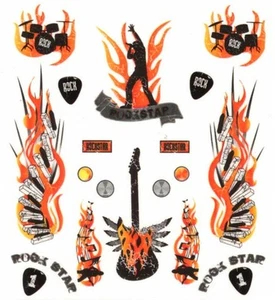 Pinecar Dry Transfer Decals, Rock Star (US IMPORT) - Picture 1 of 1