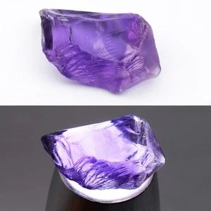 💎 26.95ct 25.8x16mm Rough Natural Purple Amethyst - Unheated, Uruguay Gemstone - Picture 1 of 6