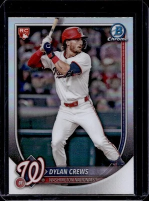 2025 Bowman Dylan Crews RC Rookie #42 Nationals - Image 1 of 2