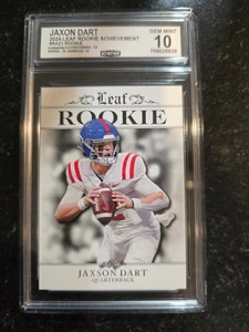 Jaxson Dart 2024 Leaf Rookie Achievements RA23 CCG 10 RC NY GIANTS - Bild 1 von 1