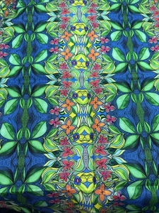 Contempo’s FANTASY GARDEN de Anna Nyman para Benaretex floral brillante 22x48” - Imagen 1 de 3