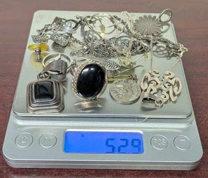 Ca. 50 Gramm Sterling Silber Schmuck Konvolut - Bild 1 von 7