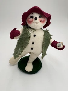 Pensionierte 1999 Sponsee Store 7 Zoll Country Schneemann Anna Lee Puppe - Bild 1 von 10