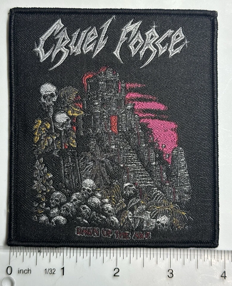 Cruel Force Dawn Of The Axe Black Border Woven Patch  - Image 1 of 1