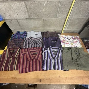 Men’s XXL St. Croix Made in Italy Long Sleeve Button Down Lot 11 Cotton Shirts - Picture 1 of 15