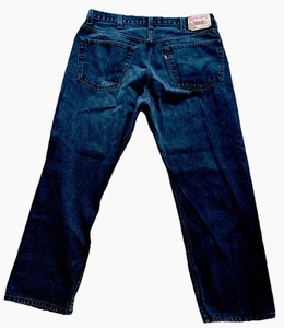 Levi's 505 Jeans Uomo 40X30 Nero Denim Vestibilità Regolare Gamba Dritta - Foto 1 di 5