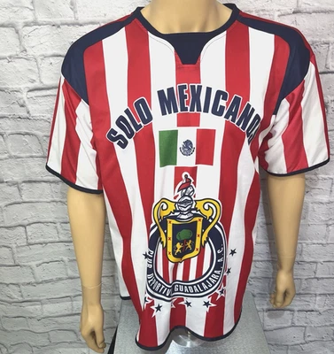 Винтажная футболка 90-х Чивас Гвадалахара соло мексиканцы мужская размер большой - Изображение 1 из 4