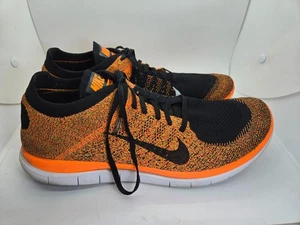 Nike Free 4.0 Flyknit Shoes Men's 14 Hyper Orange Running Athletic Gym Sneakers - Picture 1 of 8