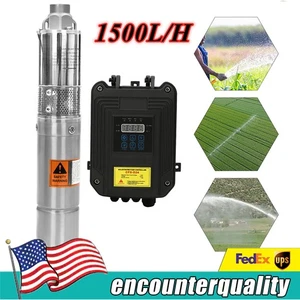 3" Solar Pump Submersible Pump Bore Deep Well Water Pump & MPPT Controller DC24V - Picture 1 of 16