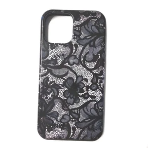 Vintage Spitze iPhone 1212 Pro Hülle Cases Wireless Schwarz Muster - Bild 1 von 2