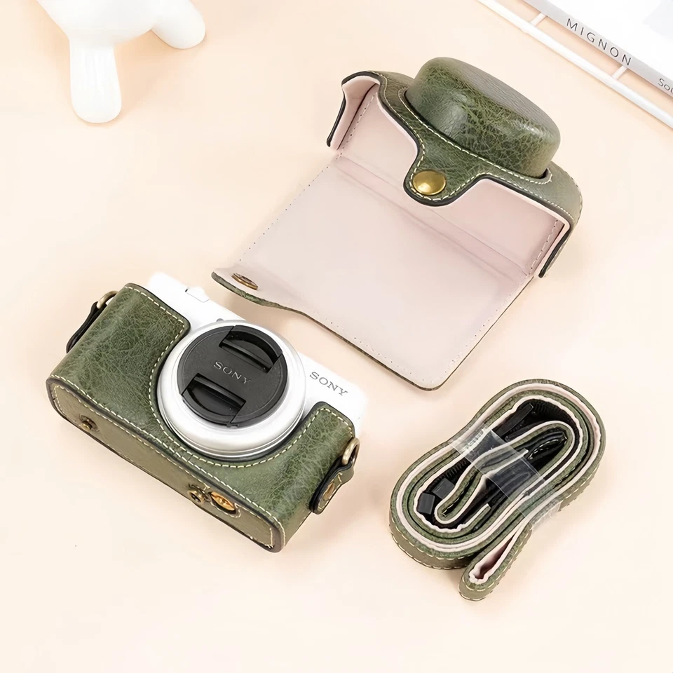 Camera bag Leather hard case for Sony ZV1F ZV1M II ZV 1 ZV 1 II Protective case - Image 1 of 4