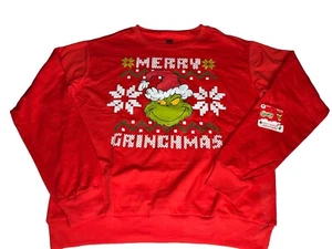 Grinch Dr. Seuss Christmas Sweatshirt Ugly Sweater Adult Unisex Size M New - Picture 1 of 9