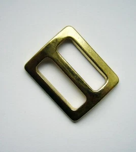 5 x Metall Schieber, vermessingt, 25mm pass.für Metall Klickverschluss - Bild 1 von 1