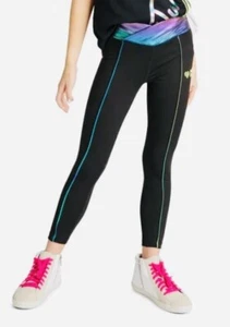 Girl's Justice J Sport Cross Black Active Leggings  Size L 12/14 NWT - Picture 1 of 3