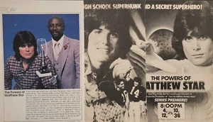 3 1982 TV Guide ads The Powers of Matthew Star Peter Barton Louis Gossett Jr - Photo 1/1