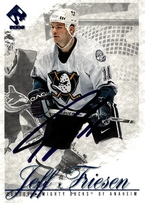 Jeff Friesen - Signed 2001-02 Pacific Private Stock Card #1 - Image 1 of 2