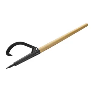Earth Worth Log Peavey/Cant Hook Tool Retractable 49 in. Contoured Wood Handle - Picture 1 of 5