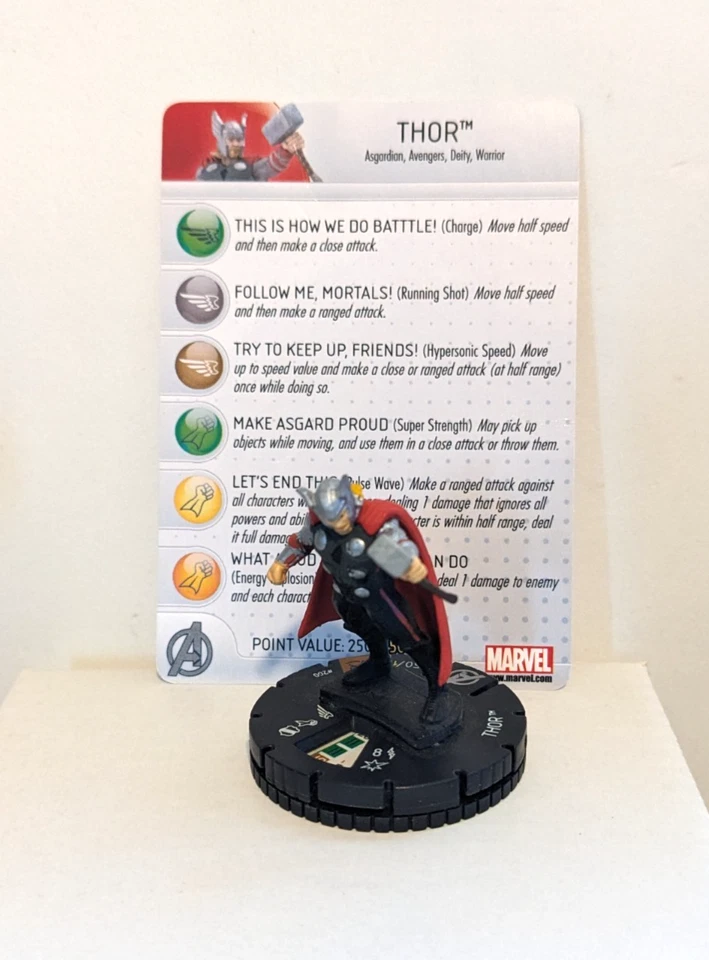 Heroclix Avengers Movie set Thor #200 Limited Edition figure w/card! - Image 1 of 1