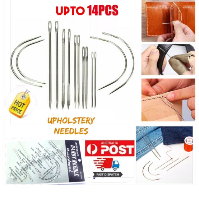 Upholstery hand sewing buttoning mattress curved needle repair kits UK  SELLER