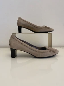 Original TODS Tod‘s Pumps hellgrau taupe Gr. 37,5 - Bild 1 von 6