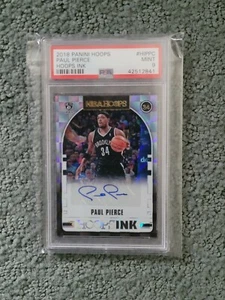 Panini Hoops Paul Pierce Hoops 2018 tinta automática PSA 9 - Imagen 1 de 1