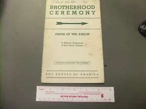 Boy Scout OA Libretto Cerimonia Confraternita 3-54 0259HH - Foto 1 di 2