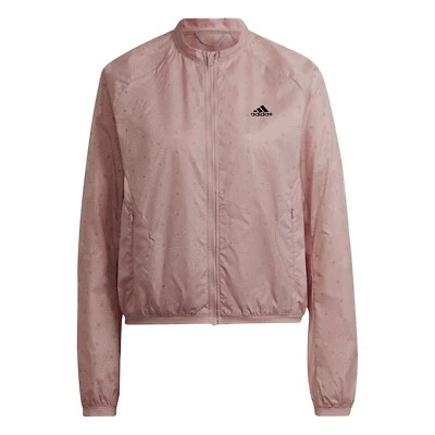 ADIDAS Women's Run Windbreaker Jacket Pink Ladies Size UK Large 16-18 NEW - Image 1 of 3