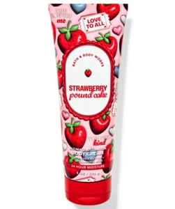 Bath and body works Ultimate Hydration Body Cream 8 0z Strawberry Pound Cake - Picture 1 of 1