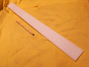 BLANCA HDPE BAR lámina de plástico mecanizable stock 1/4"" x 2"" x 24"" de largo - Imagen 1 de 1