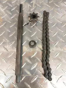 Toro Lawn Boy 824E Snowblower Hex Shaft 94-8816 Sprocket 5-9820 & Chain SAVE! - Picture 1 of 5