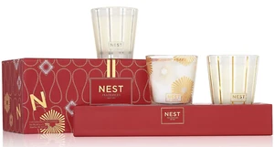 NEST FRAGRANCES FESTIVE PETITE CANDLE TRIO - HOLIDAY, PINE & SUGAR COOKIE - BOX - Picture 1 of 6