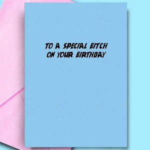 Tarjetas de cumpleaños para novia amiga tío hermana diversión adulto descarado grosero - Imagen 1 de 3