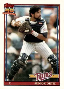 1991 Topps #72 Junior Ortiz - Minnesota Twins - Bild 1 von 2