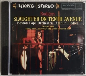 RODGERS SLAUGHTER ON TENTH AVENUE FIEDLER CD RCA LIVING STEREO SEALED - Picture 1 of 2