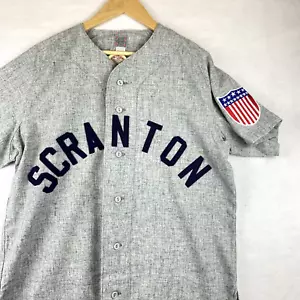 MAGLIA EBBETS adulto media vintage SCRANTON Penn RED SOX maglia da baseball in flanella - Foto 1 di 8
