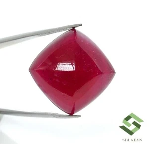 Cabujón pan de azúcar rubí natural 16x16 mm 29,51 CTS Mozambique piedras preciosas sueltas GF - Imagen 1 de 8