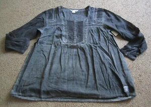 NWT Womens Volcom Boho Black Hole LS Top Sz S FREE SHIPPING - Picture 1 of 2