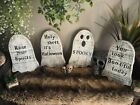 Halloween signs, Halloween decorations, Home decor, Ghost signs,Hand made