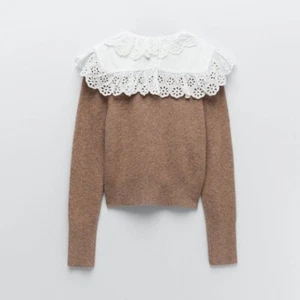 MAGLIONE ZARA COMBINAZIONE MISTO LANA BLOGGER FAV LARGE TAN NUOVO CON ETICHETTE - Foto 1 di 13