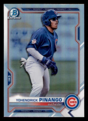 2021 Bowman Chrome Draft Refractors #BDC25 Yohendrick Pinango - Image 1 of 2