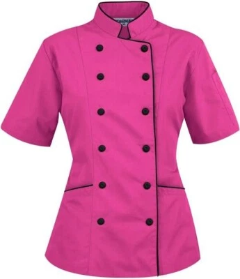 Abrigo de Chef Mujer Chaqueta Doble Pecho Uniforme de Cocina Foto 1 de 4