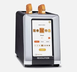 Revolution InstaGLO R180 Stainless Steel Smart Toaster - Black/Chrome *NEW!* - Picture 1 of 5