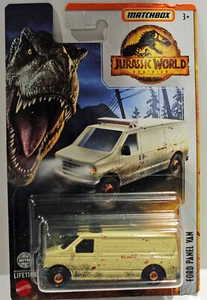 Matchbox Jurassic World FORD Econoline Van SCHÖNE KARTE - Bild 1 von 2